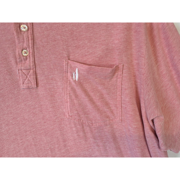 Johnnie-O Mens Pomegranate Heathered Original 2.0 Polo Shirt XXL - Picture 5 of 9